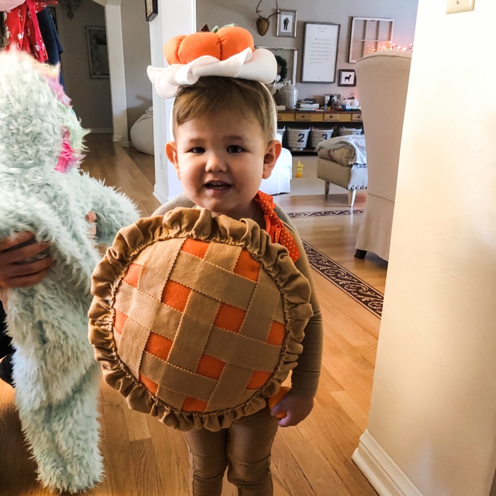 Handmade pumpkin pie costume 12-24 months